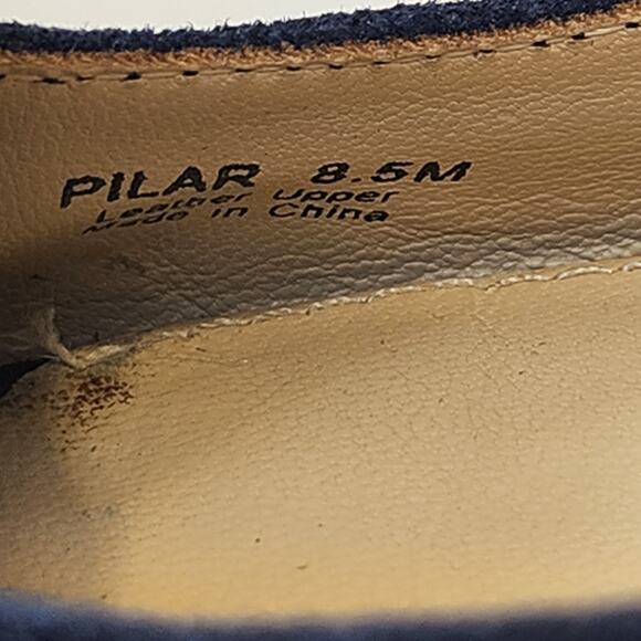 Botkier New York Pilar Blue Suede Pumps Heels Size 8.5 M Ankle Strap Peep Toe - Picture 4 of 7